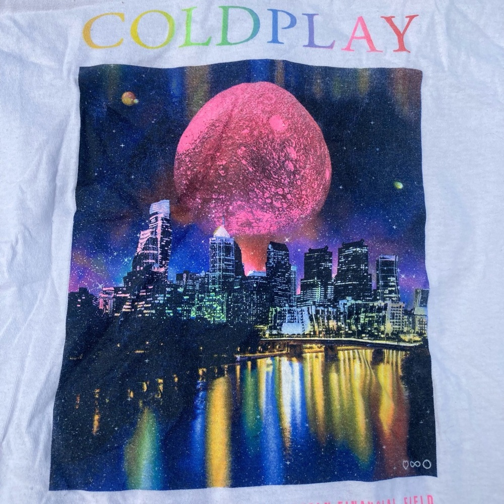 Coldplay 2022 Tour Shirt // Philadelphia  // Music of the Spheres
